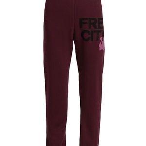 Free city Superfluff sweatpants worn once! -Burgundy